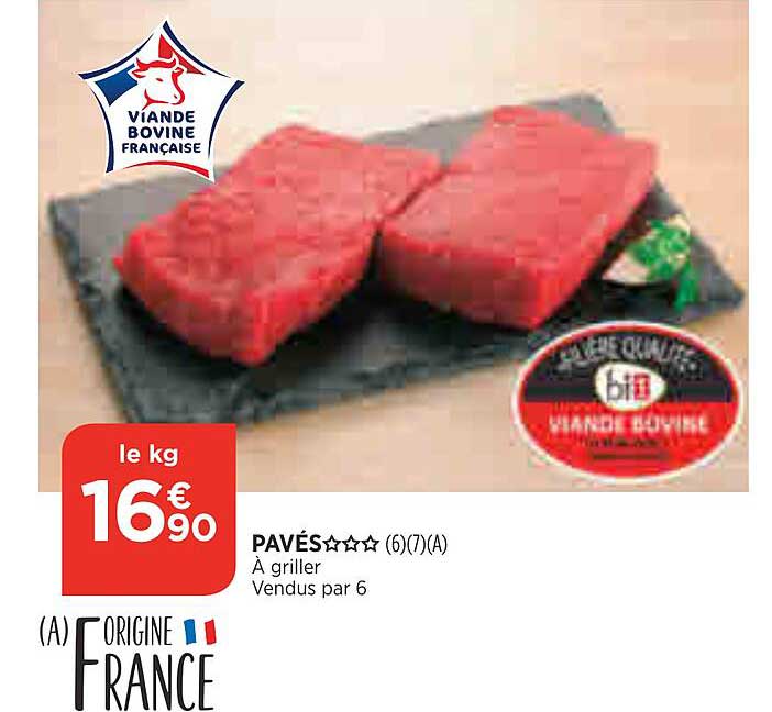 Viande Bovine : Pavés