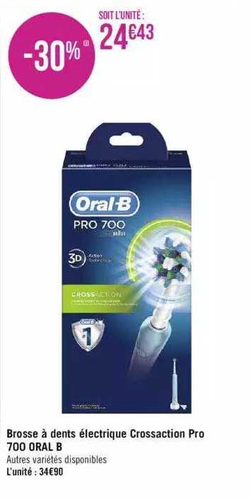 Brosse à Dents électrique Crossaction Pro 700 Oral B