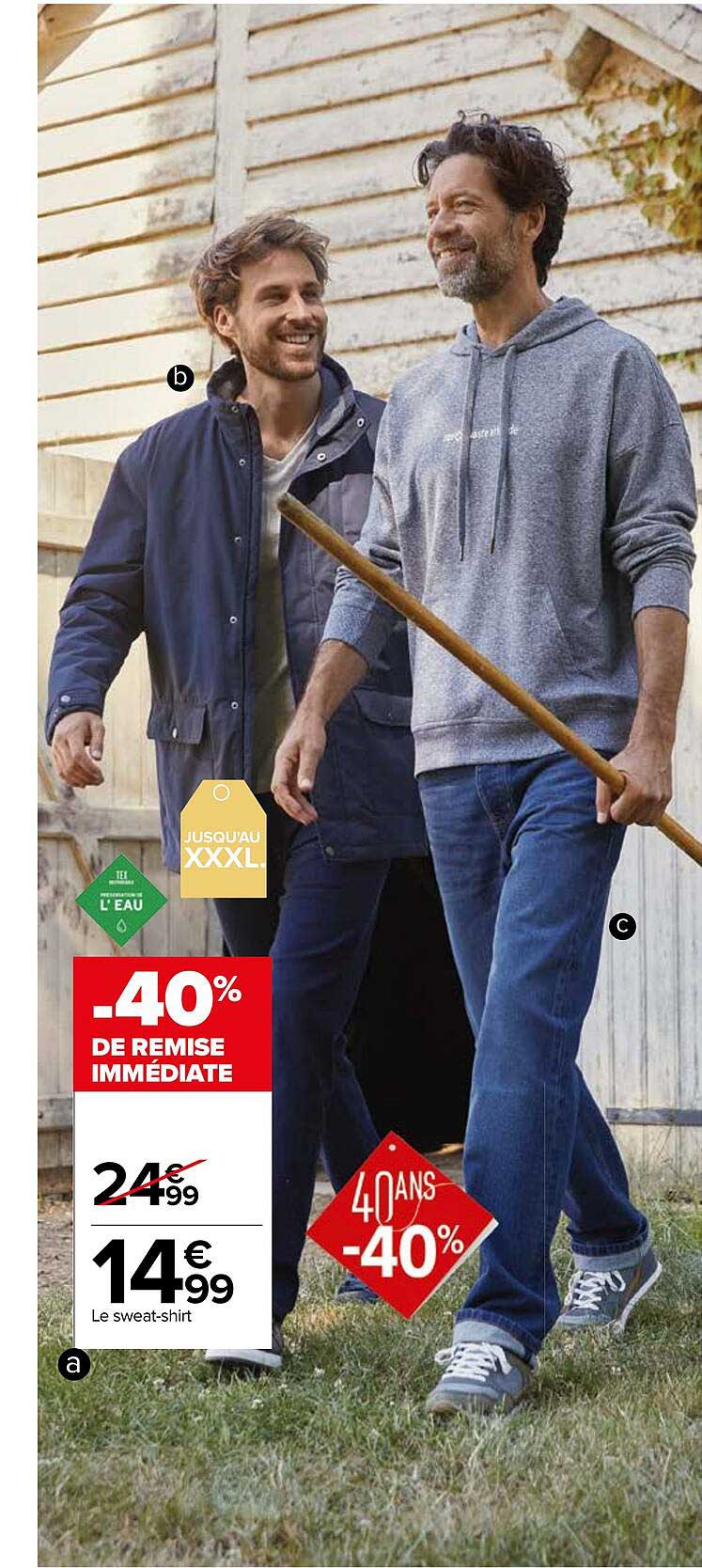 le sweatshirt tex l'eau