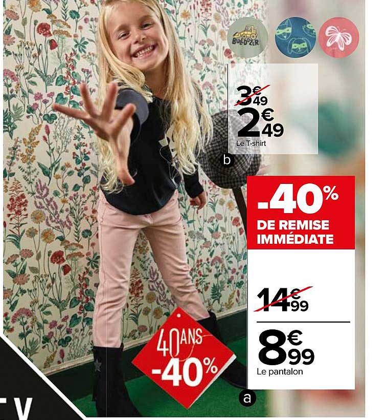 le t-shirt, le pantalon tex