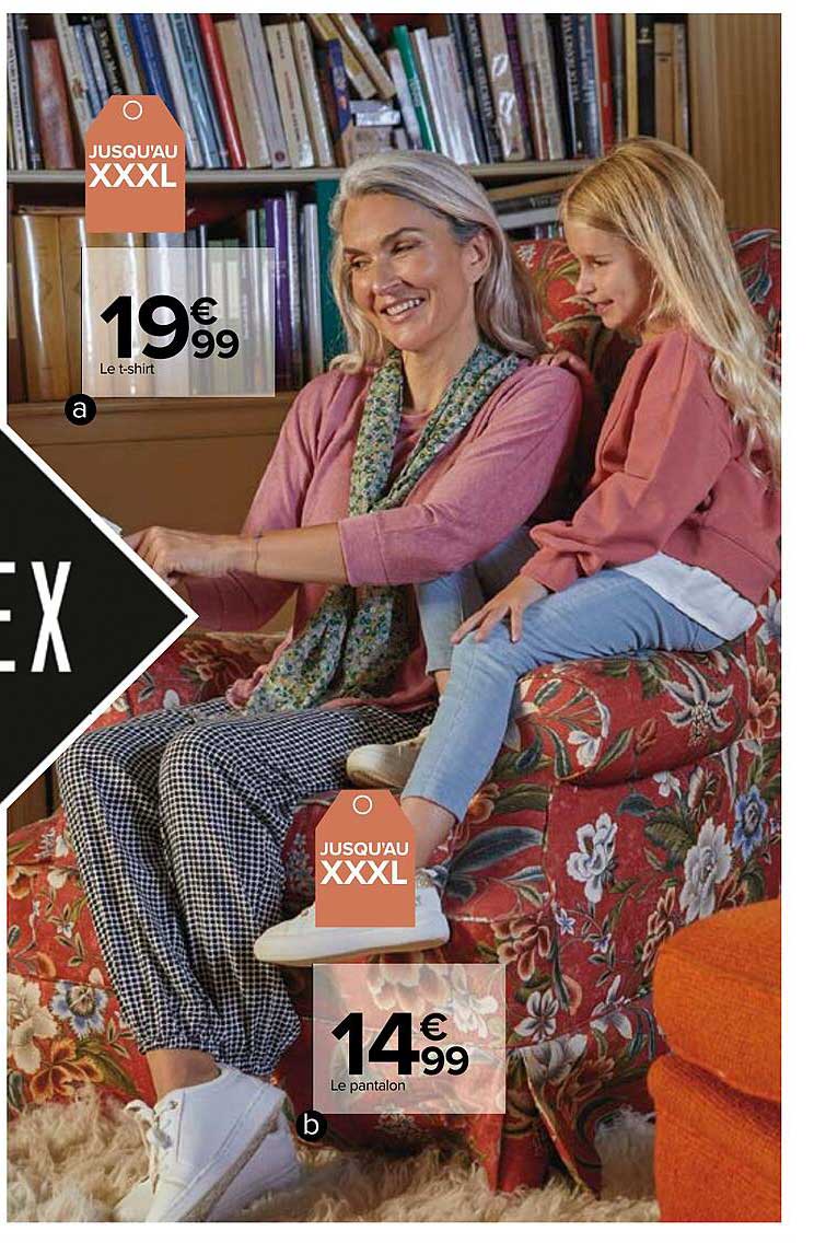 le t-shirt, le pantalon