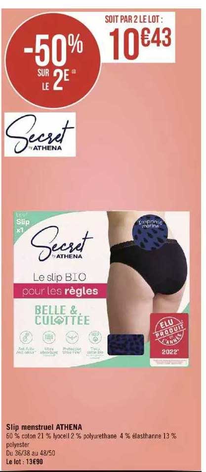 slip menstruel athena