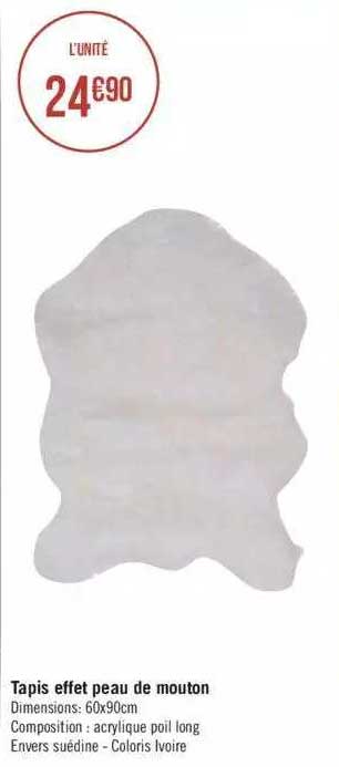 tapis effet peau de mouton