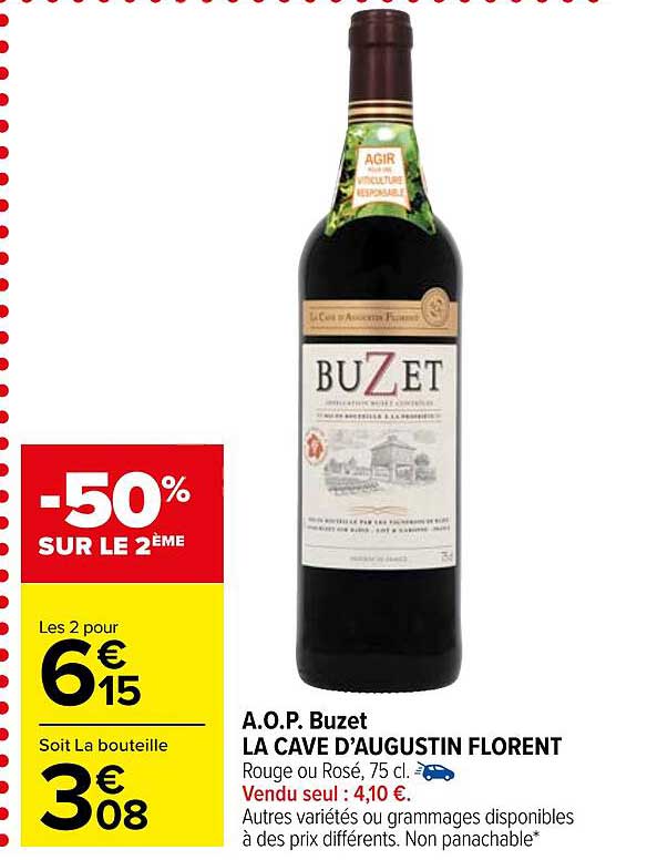 a.o.p. buzet la cave d'augustin florent