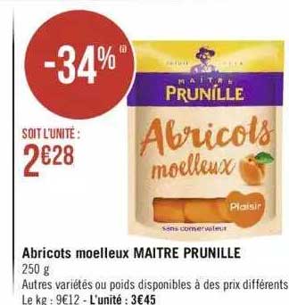 abricots moelleux maître prunille