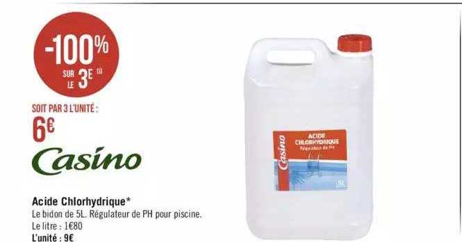 acide chlorhydrique casino