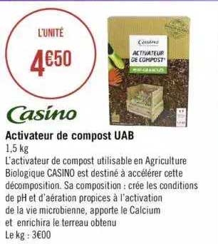 activateur de compost uab casino