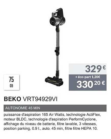 beko vrt94929vi autonome 45 min
