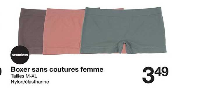 boxer sans coutures femme