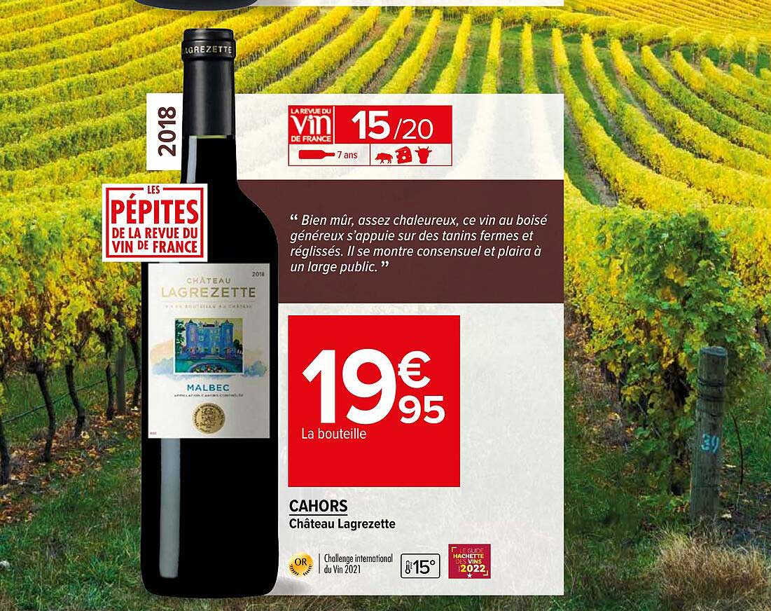 cahors château lagrezette 2018