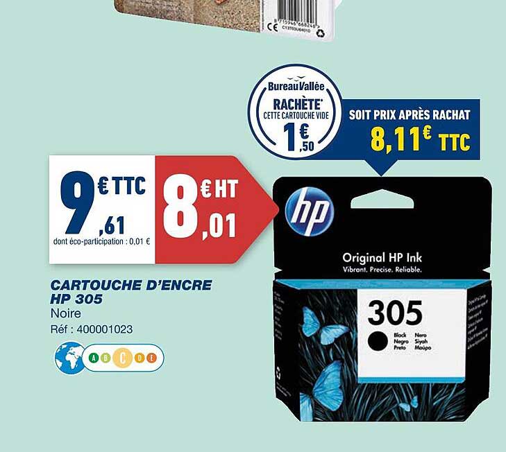 Cartouche D'encre Hp 305