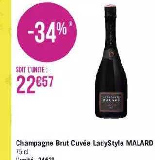 Champagne Brut Cuvée Ladystyle Malard