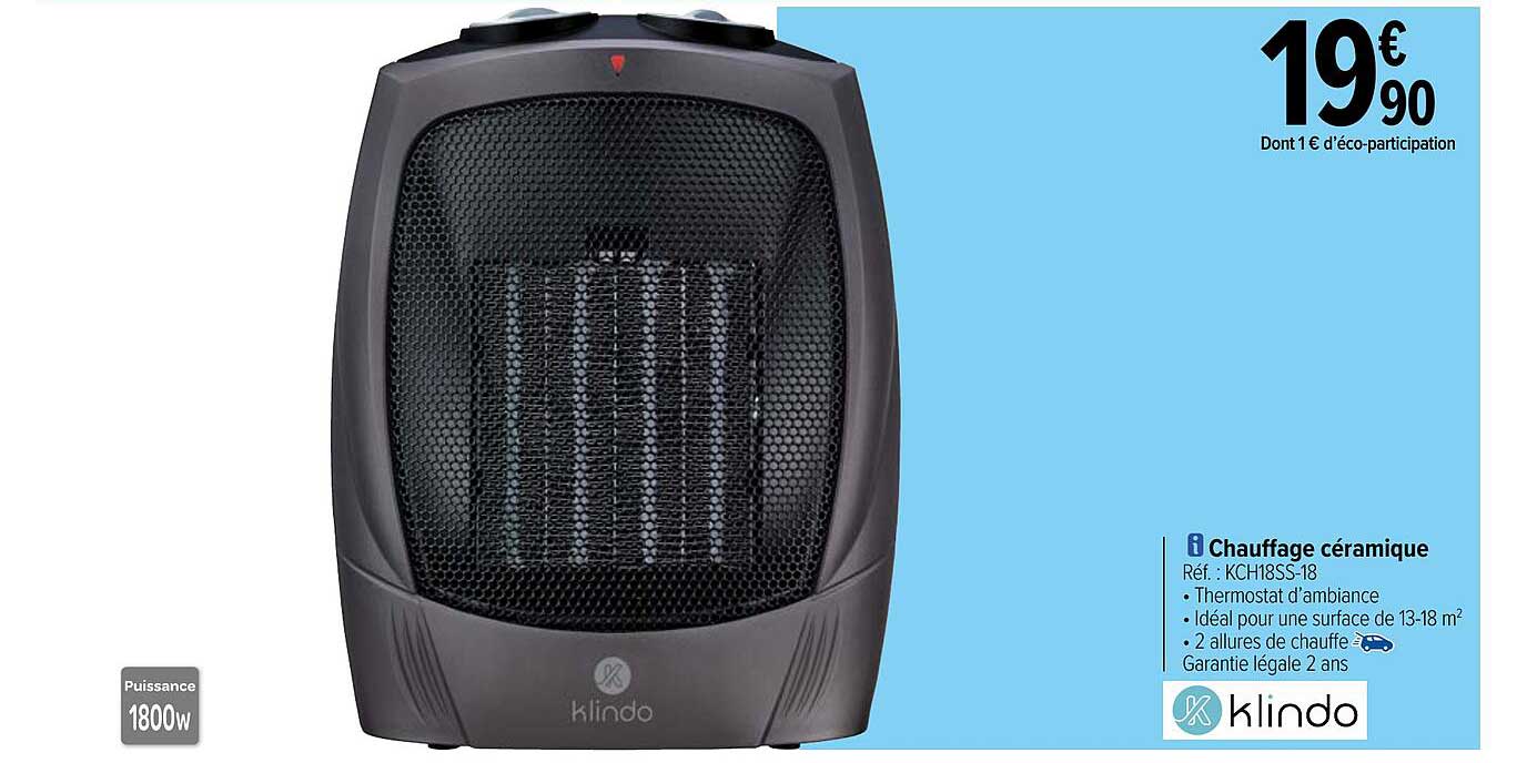 Chauffage Céramique Klindo