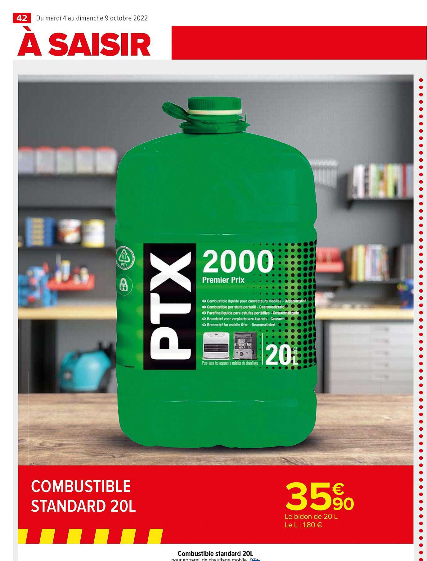 Combustible Standard 20l