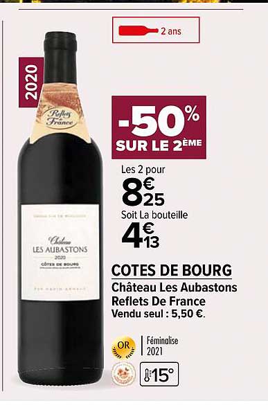 côtes de bourg château les aubastons reflets de france 2020