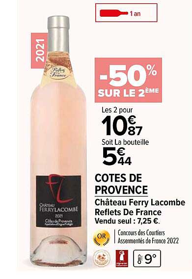 côtes de provence château ferry lacombe reflets de france 2021