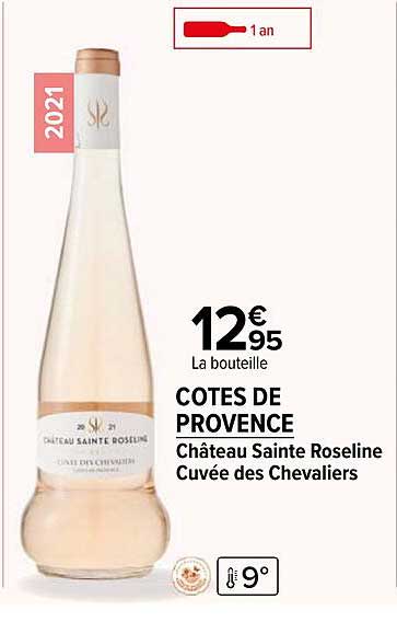 côtes de provence château sainte roseline cuvée des chevaliers