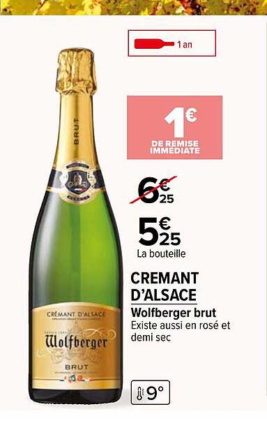 Crémant D'alsace Wolfberger Brut