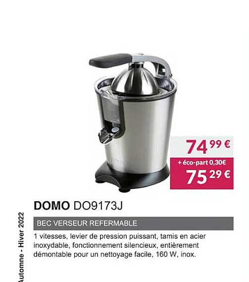 domo d09173j bec verseur refermable