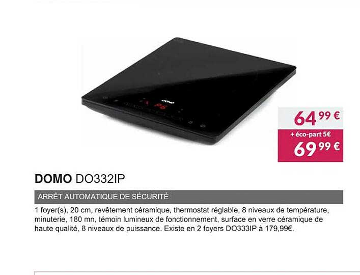 domo do332ip arrêt automatique de sécurité