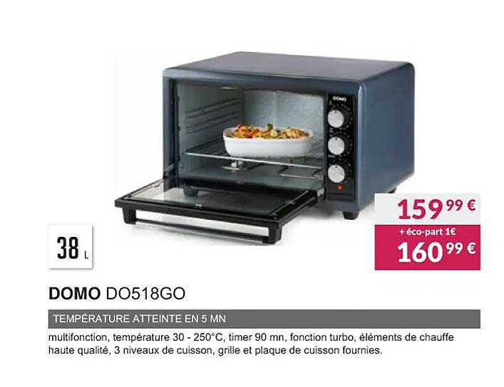 domo do518go température atteinte en 5 mn