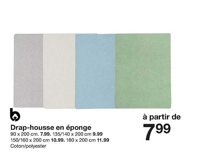 drap-housse en éponge