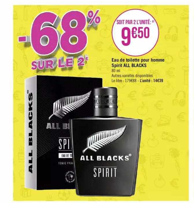 eau de toilette pour homme spirit all blacks