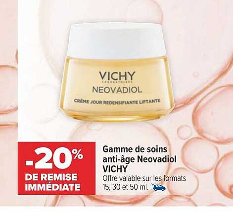 gamme de soins anti-âge neovadiol vichy
