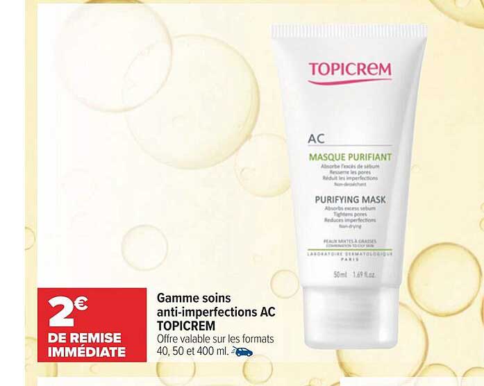 gamme soins anti-imperfections ac topicrem