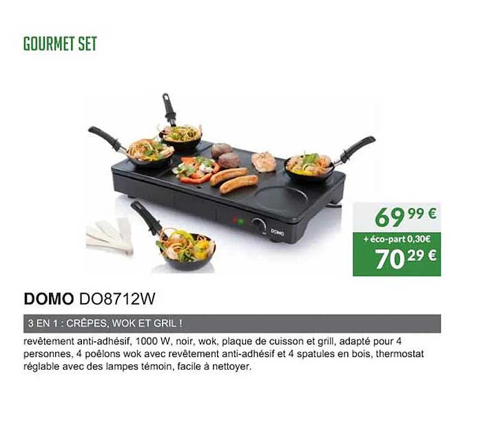 Gourmet Set Domo Do8712w
