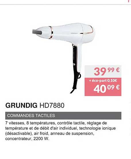 grundig hd7880 commandes tactiles