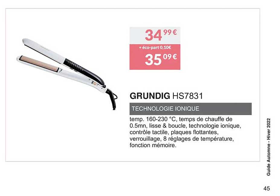 grundig hs7831 technologie ionique