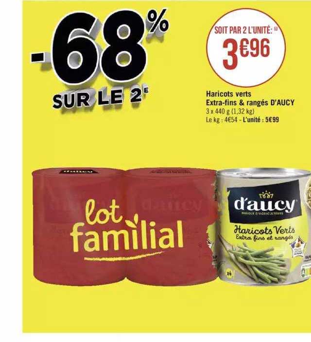 haricots verts extra-fins & rangés d'aucy