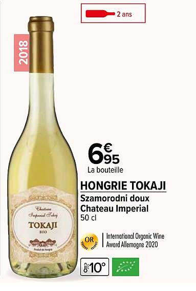 hongrie tokaji szamorodni doux château impérial 2018