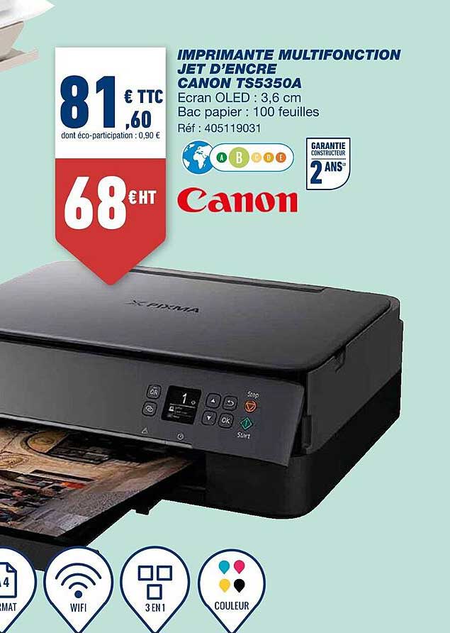 imprimante multifonction jet d'encre canon ts5350a