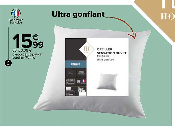 l'oreiller "ferme" tex