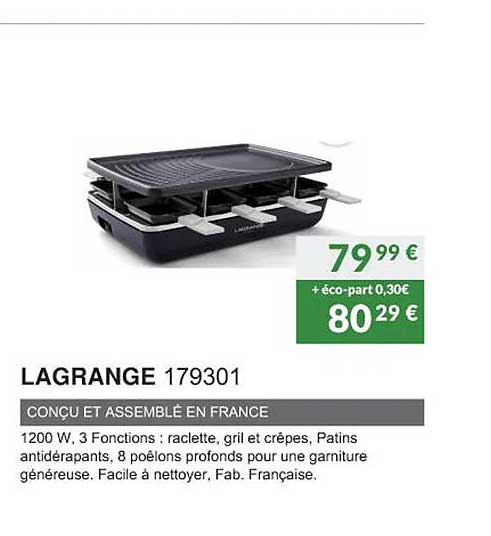 lagrange 179301 conçu et assemblé en france