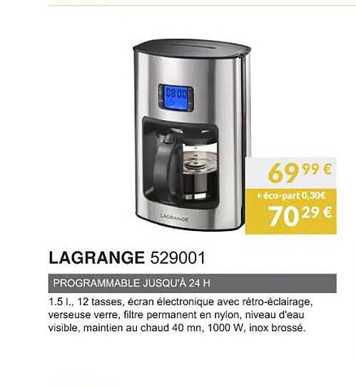 lagrange 529001 programmable jusqu'à 24h