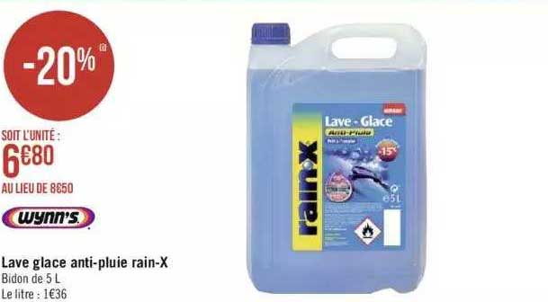 lave glace anti-pluie rain-x wynn's