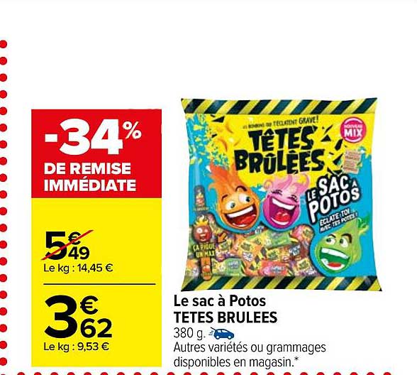 le sac à potos têtes brûlées