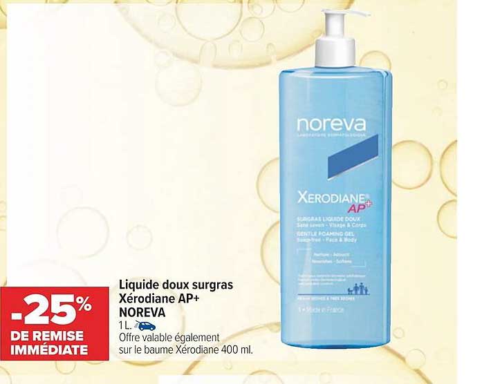liquide doux surgras xérodiane ap+ noreva