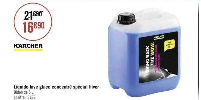 liquide lave glace concentré spécial hiver kärcher