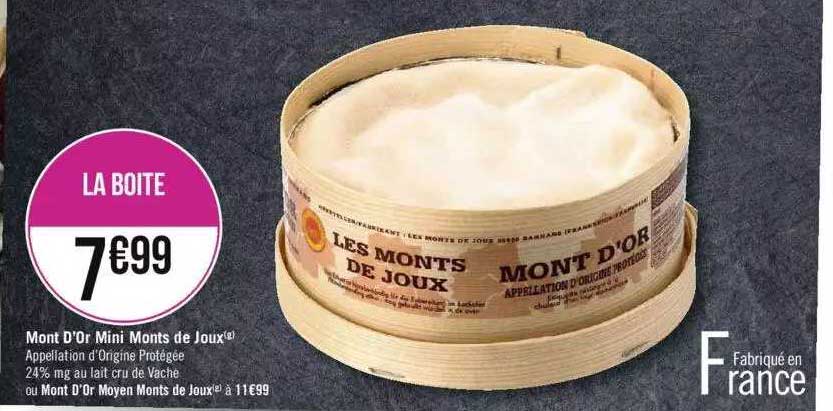 mont d'or mini monts de joux ou mont d'or moyen monts de joux