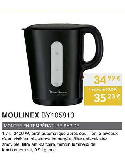 moulinex by105810 montée en température rapide