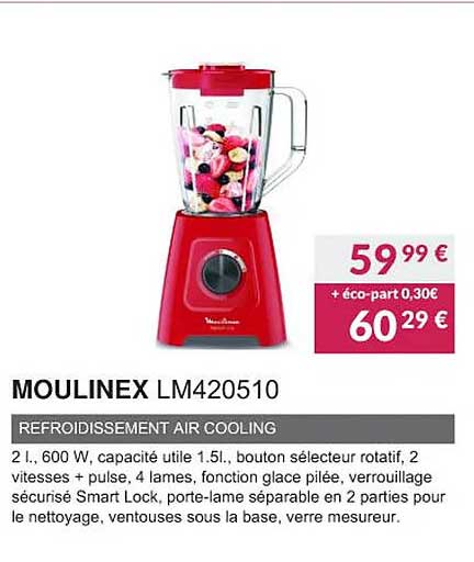 moulinex lm420510 refroidissement air cooling