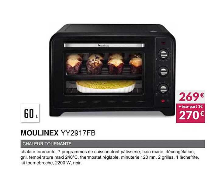 moulinex yy2917fb chaleur tournante
