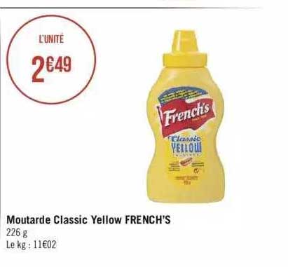 moutarde classic yellow french's