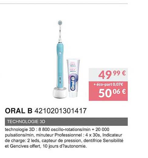oral b 4210201301417 technologie 3d