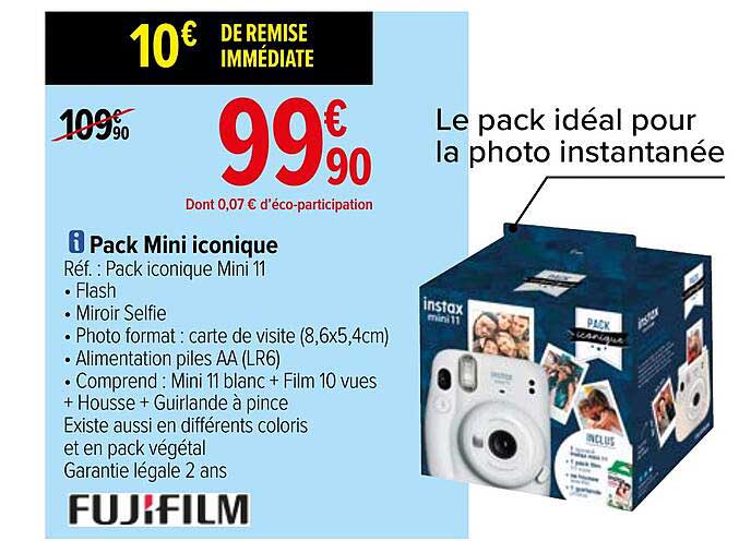 pack mini iconique fujifilm
