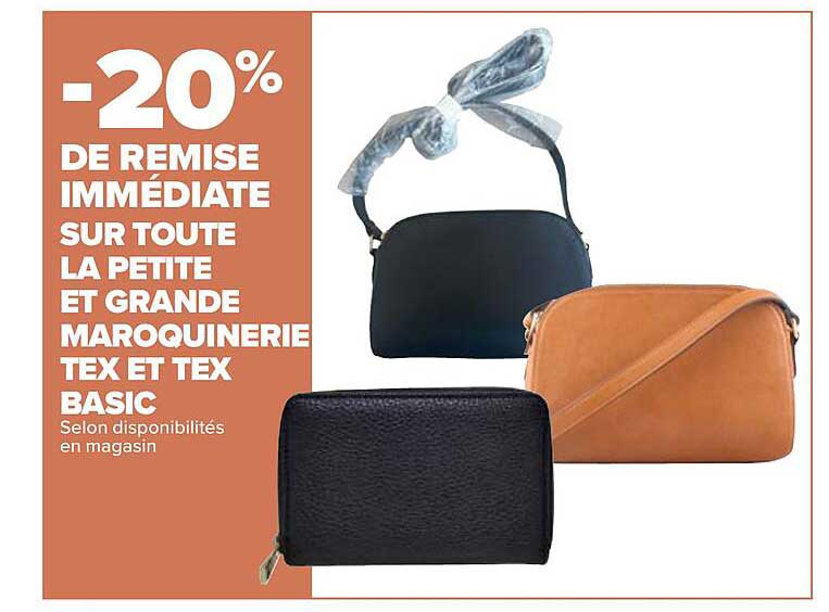 petites et grande maroquinerie tex et tex basic